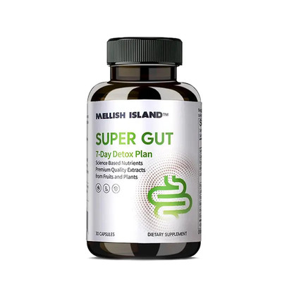 Mellish Island Super Gut 7-Day Detox Plan Senna Lotus Leaf Probiotics 30 Capsule