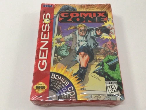 Comix Zone New Factory Sealed (Sega Genesis, 1995) with Bonus CD