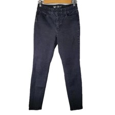 WHBM Black High-Rise Essential Slimmer Skinny Jeans Size 2 Short      