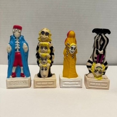 Vintage 1989 Beetlejuice Animated Series PVC Figures Set of 4 Ghost to Ghost TV