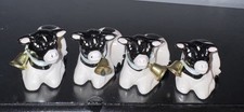 Ceramic Cow Napkin Ring Acme International Made In Taiwan Set of 4