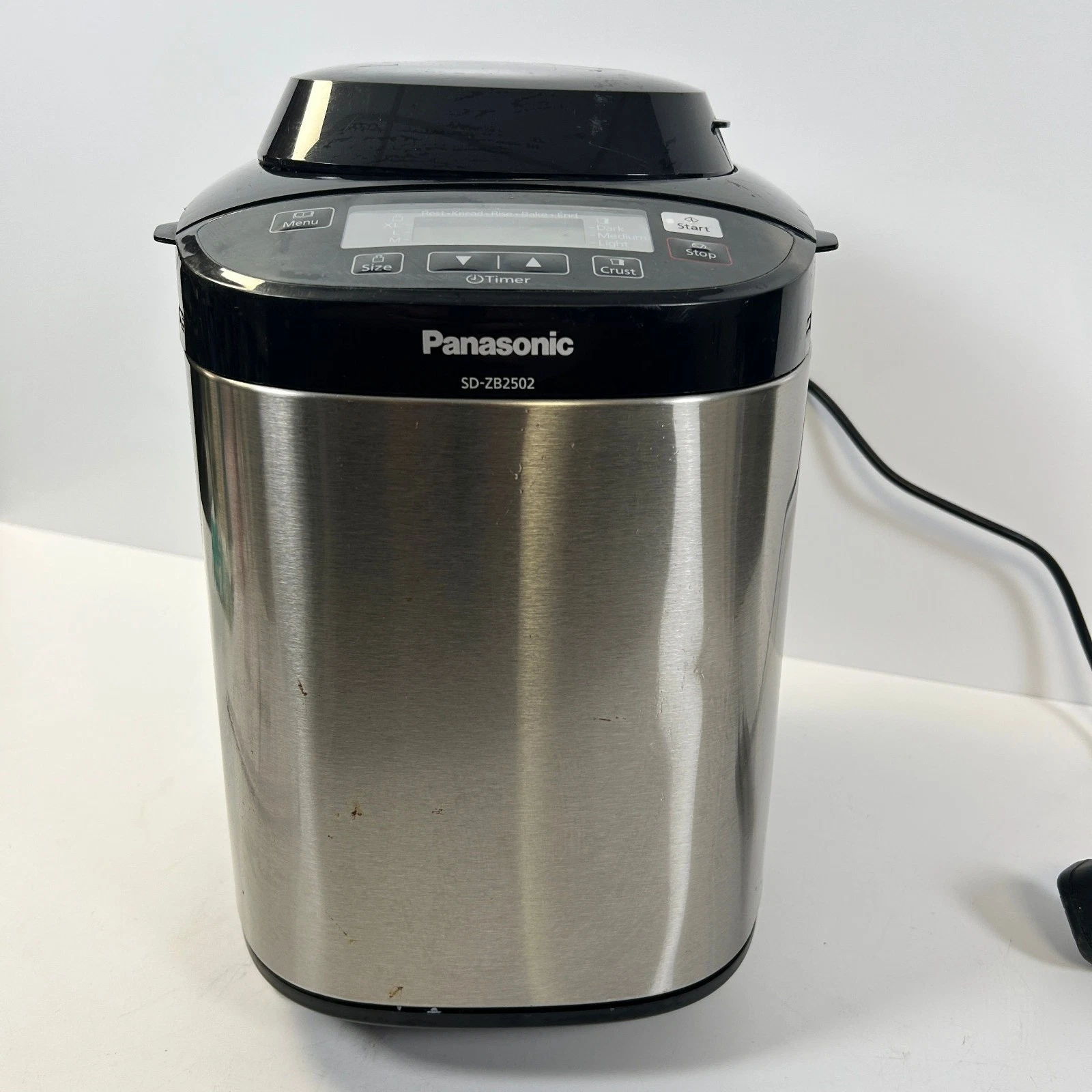 Panasonic SD-ZB2502 Silver Black Bread Maker No paddle included