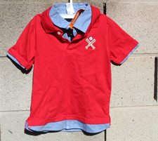 Gymboree polo shirt 2t 3t baseball red blue boys toddler short sleeve OFFER nw