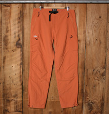 LOWE ALPINE Orange Nylon Vented Cargo Hiking Pants Sz. 38 (Measure W37 L35)
