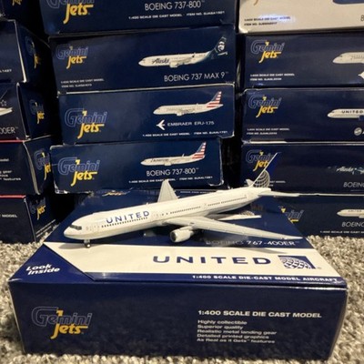 Gemini Jets United Airlines Boeing 767-400ER 1:400 Die-Cast Aircraft Model