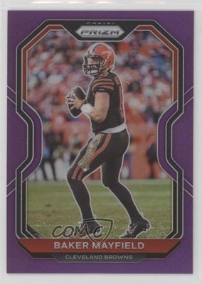 2020 Panini Prizm Purple Prizm 59/125 Baker Mayfield #56 0ls