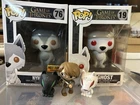 Funko Game Of Thrones Direwolf Lot