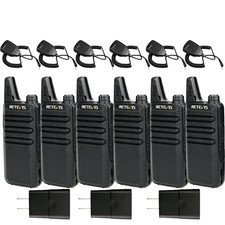 Retevis RT22 Walkie Talkies Rechargeable Two Way Radios Vox For Hospital/School