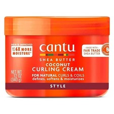 Cantu Coconut Curling Cream with Shea Butter for Natural Hair, 12 oz Pack Of 1