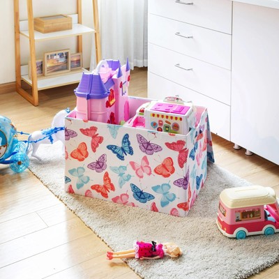 Storage boxes can be used to store toys, books, and clothes.