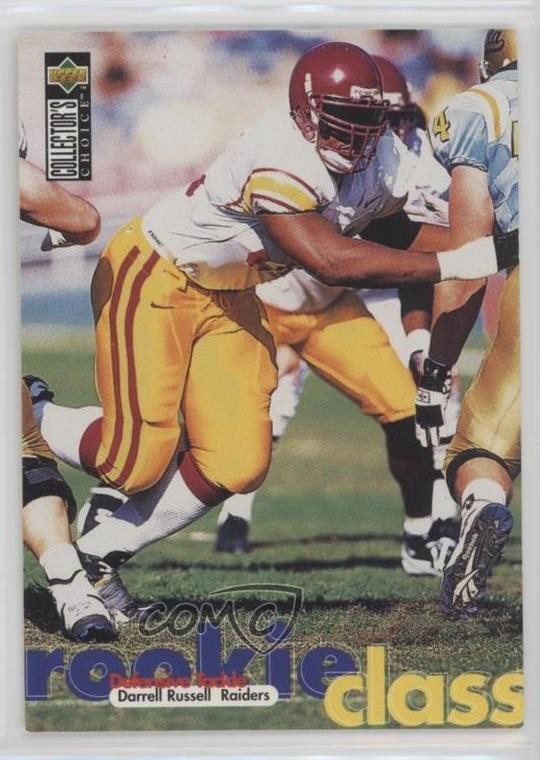 1997 Upper Deck Collector's Choice Class Darrell Russell #2 Rookie RC 0ne3