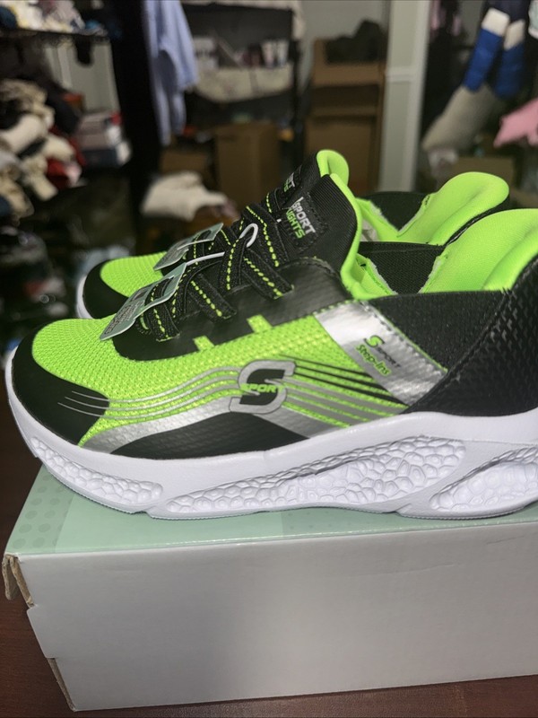 S Sport By Skechers Toddler Myles Sneakers - Lime Green 12T: Slip-On