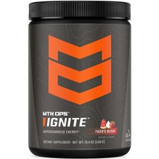 MTN OPS Ignite Supercharged Energy Drink Mix 45-Serving Tub Tiger's Blood