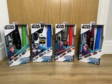 Star Wars Lightsaber Forge Disney Skywalker Darth Maul OBI Wan Kenobi NEW x 4
