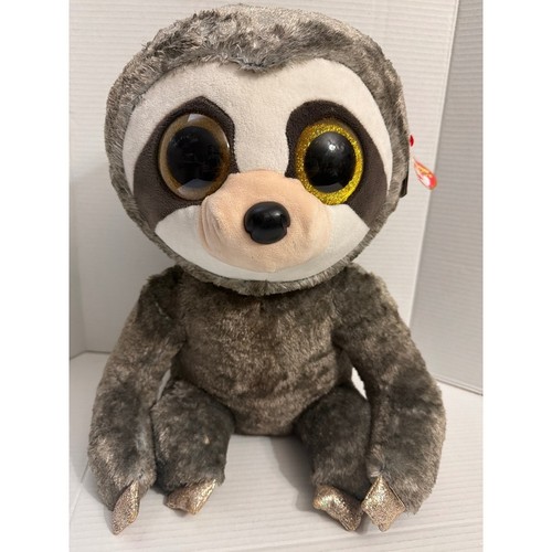 18" Ty Beanie Boos Dangler Sloth Plush Large Glitter Eyes Stuffed Animal Toy