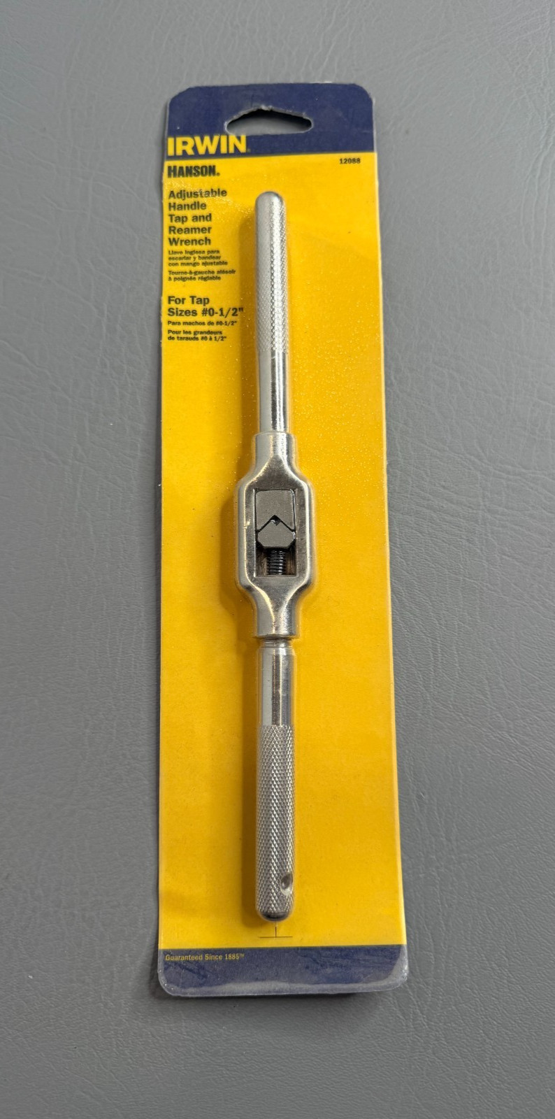 Irwin Hanson Adjustable Tap Wrench 12088 SAE 12.5 in. for tap sizes #0-1/2"
