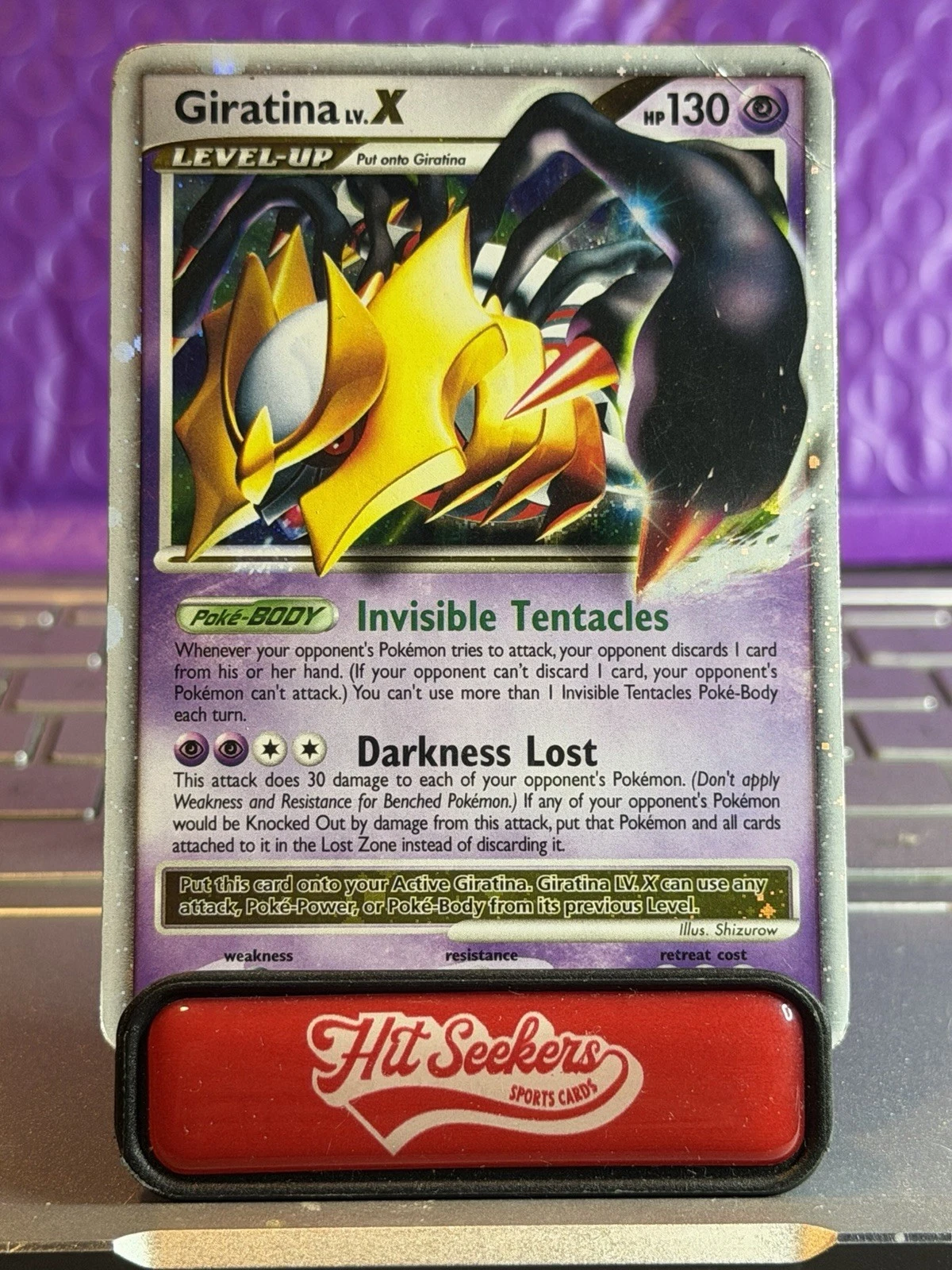 Pokemon Giratina LV.X Rare Holo Card Platinum TCG 124/127 LP