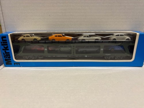 MÄRKLIN H0 Autotransportwagen DDm915 DB +8 Automodelle 4074 | Zustand: Neu
