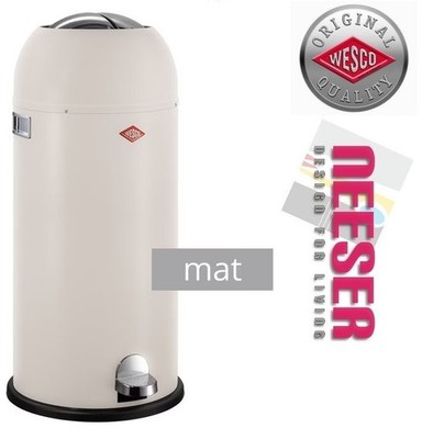 Wesco design Mülleimer Kickmaster Maxi 40L in Sand matt