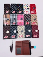 Designer Leather Wallet Flip Case for Iphone 