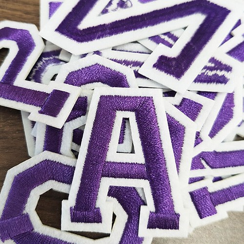 26pcs A-Z Alphabet Letters Patches Iron on Applique Sewing Badge DIY Clothing - Picture 15 of 68