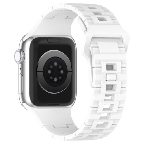 Luxus Silikon Armband für Apple Watch Ultra Series 9 8 7 6 5 4 3 2 38-45mm 49mm - Bild 22 von 72