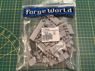 Warhammer Forge World Chaos Dwarfs Infernal Guard Hand Weapons Resin New Rare #1