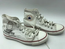 Convers Stop Diabetes M 7- W 9 American Diabetes Association White chuck taylor.