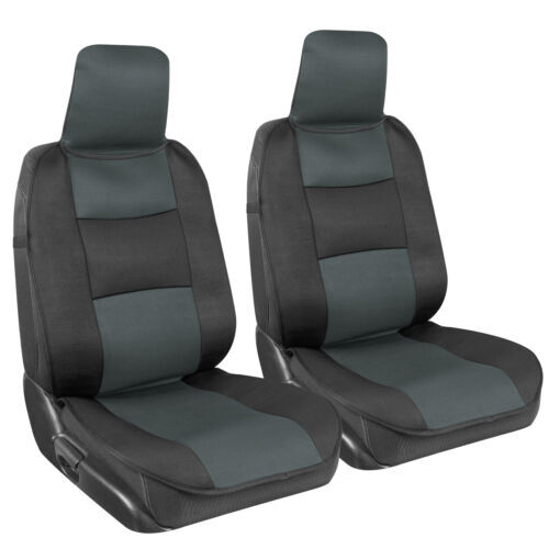 Charcoal Gray Car Seat Covers for Auto Truck Van SUV Rideshare