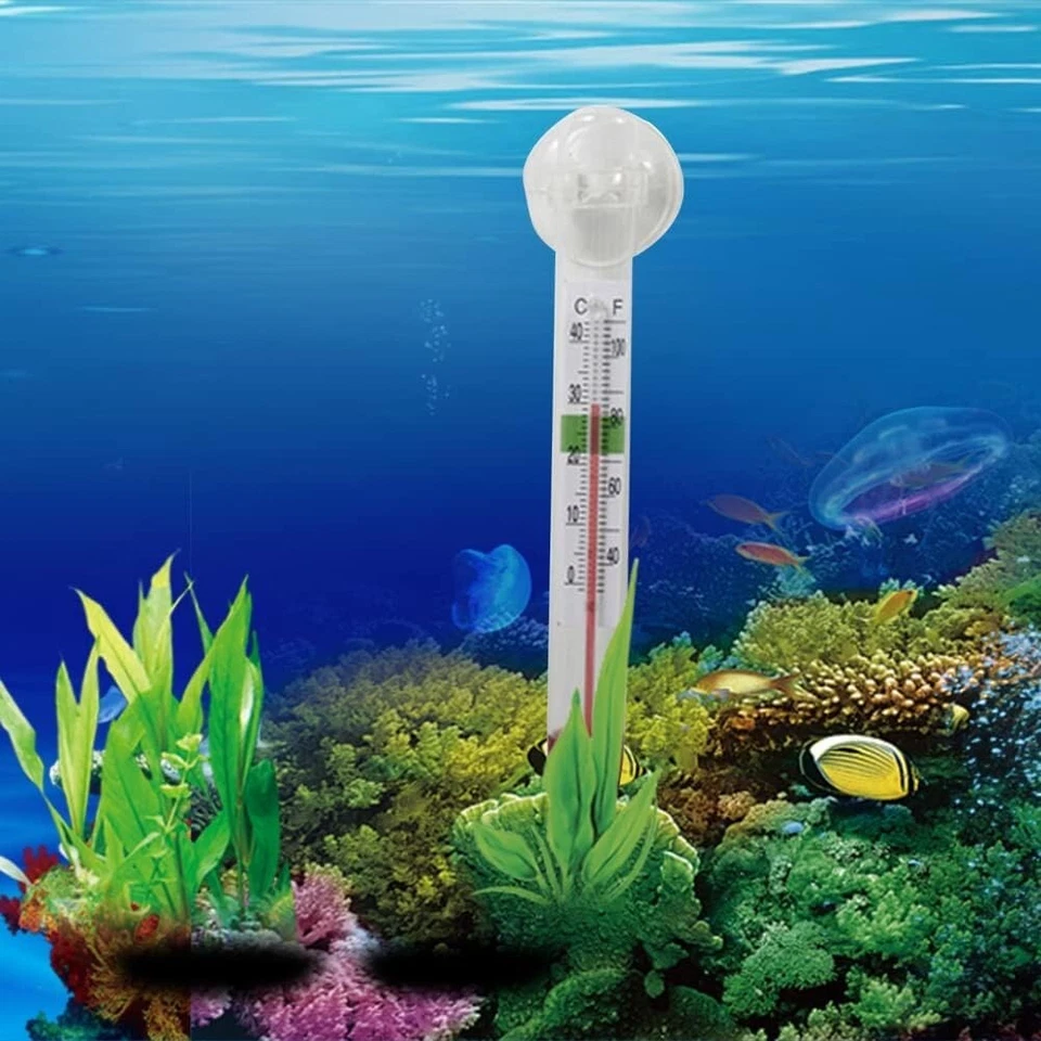 1-3 fish tank aquarium thermometer glass mount suction cup floating temperature - Image 4 of 4