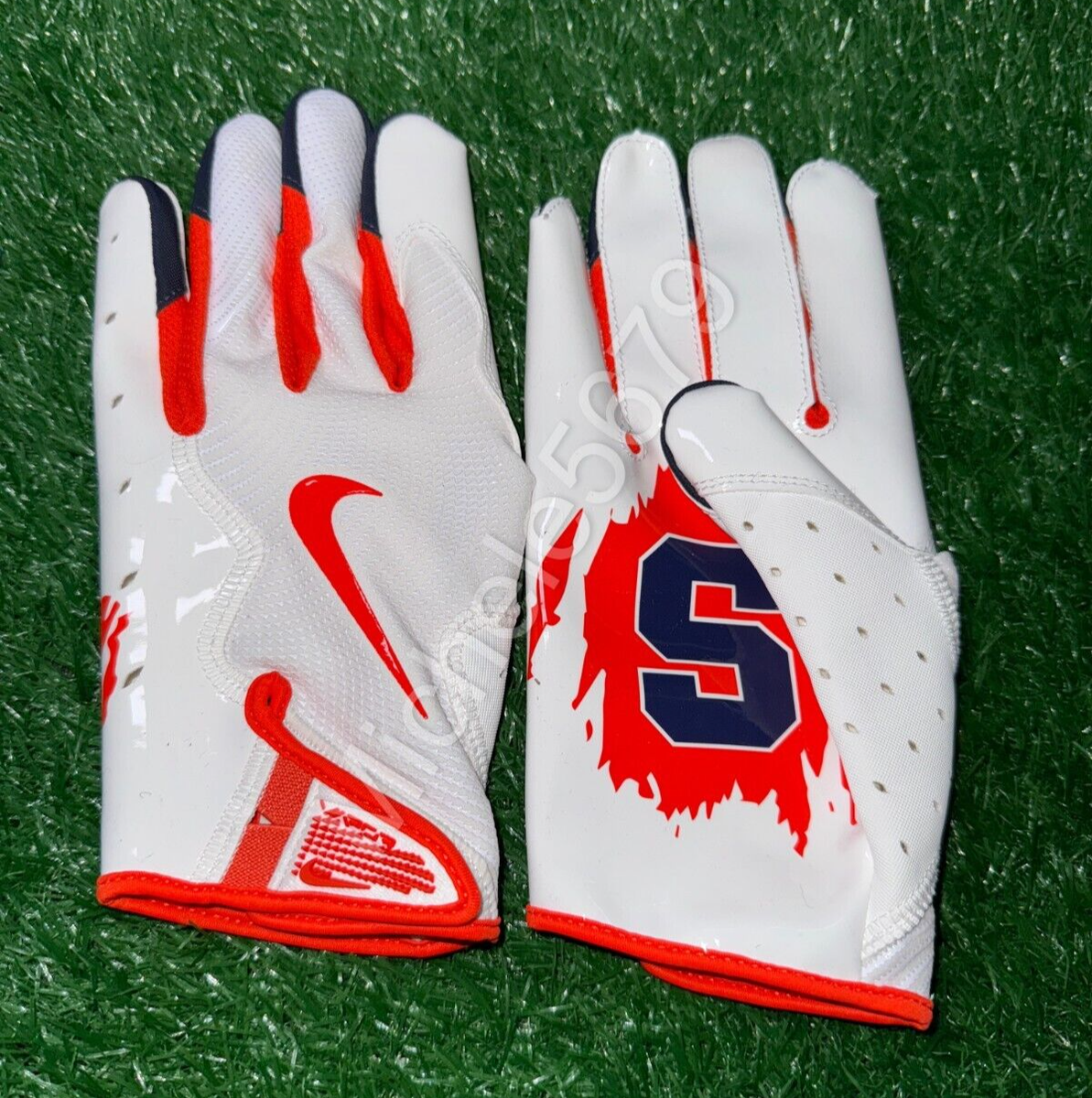 Nike Syracuse Orange Team Issued Vapor Jet 8.0 Football Gloves