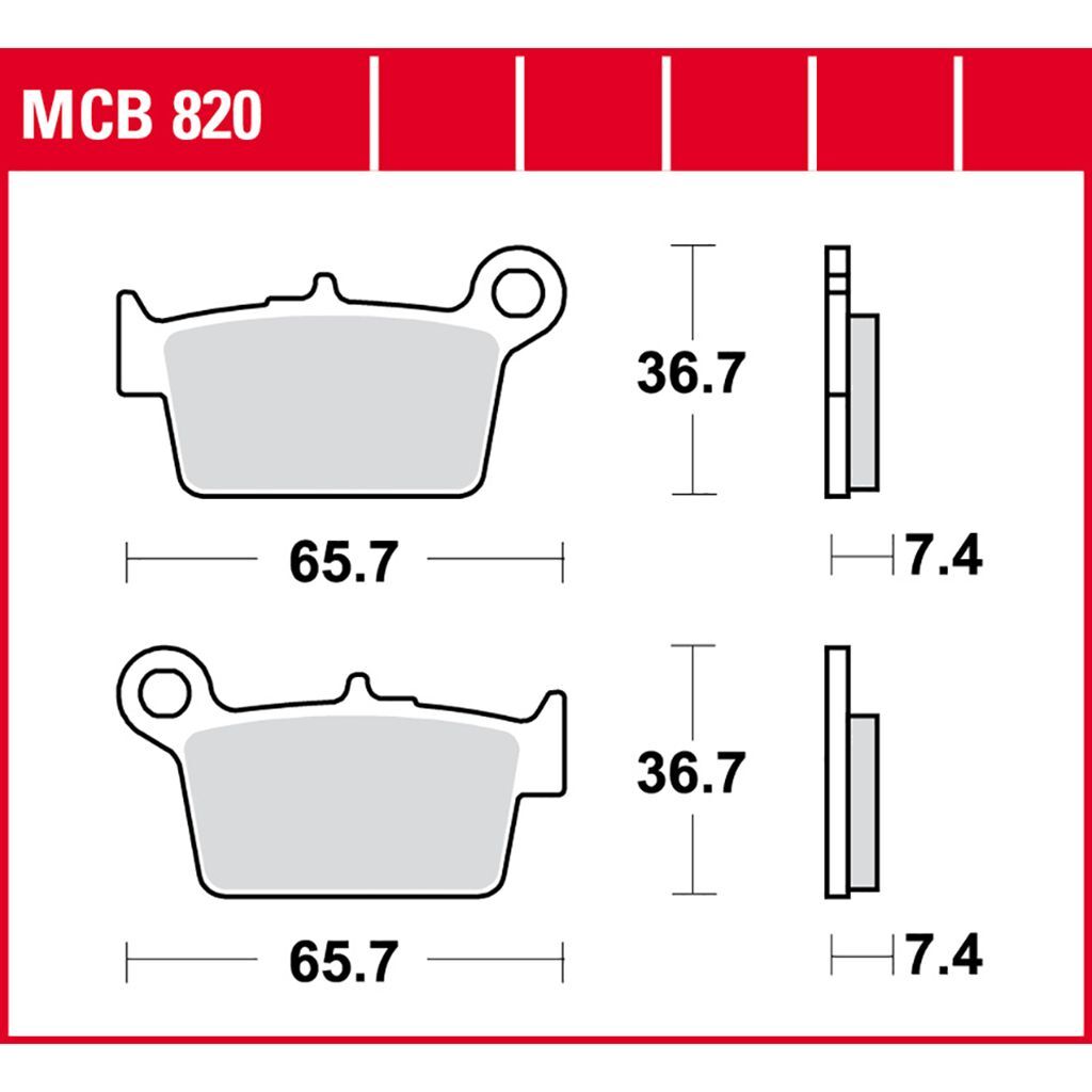 Accossato Bremsbeläge Organische Mischung – Für Beta RR 50 Pro Race (1998), Maße: 96,8x41,2x9 Mm