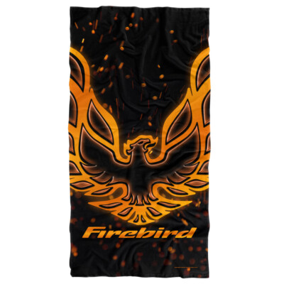 Pontiac Beach Towel, 30''x60'' Firebird Eagle Logo Beach Towel