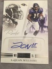 LaQuan Williams Autographed Panini Playbook Rookie Card