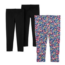 Toddler Girls' 3 Pack Leggings Set  2T