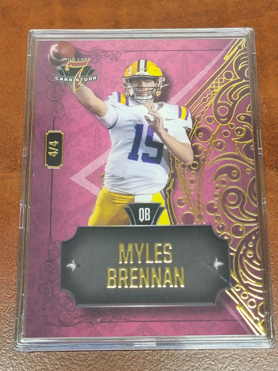 Myles Brennan 2023 Wildcard Seven Card Stud #4/4 7CDR-49 Pink