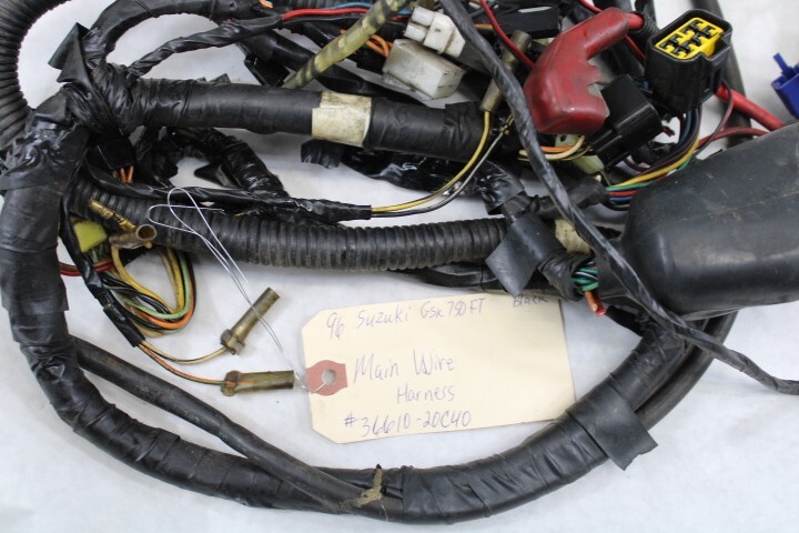 OEM Suzuki Motorcycle 1996 GSX750 Katana Main Wiring Harness OEM Suzuki Motorcycle 1996 GSX750 Katana Main Wiring Harness