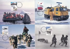 AAT Australian Antarctic Territory 2001 4 diff Maxi Card Set of 4