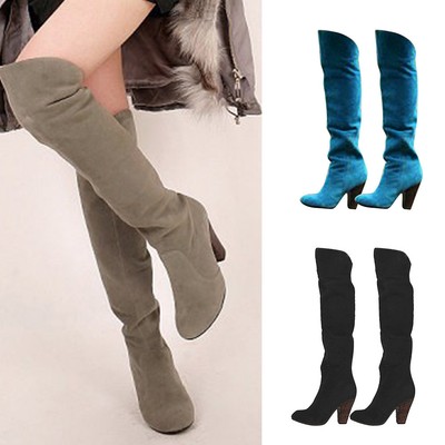 slim long boots