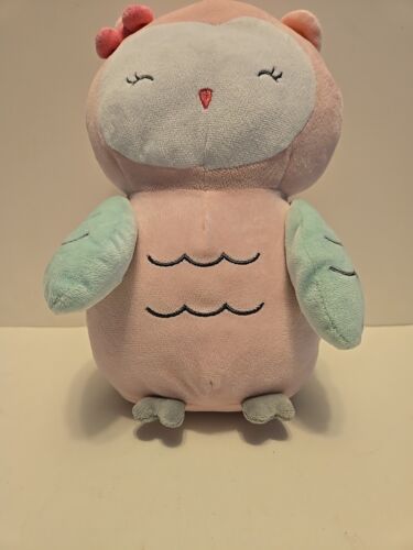 Carter's Child Of Mine Girls Stuffed Animal Pink Owl Plush 10" - Picture 6 of 6