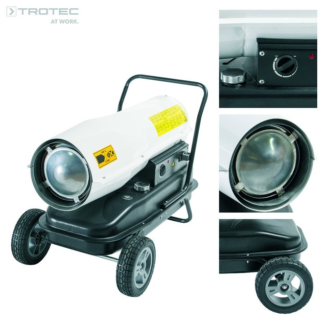 TROTEC IDE 50 D directo estufa movil de gasoil de calor 50kW | Compra online eBay