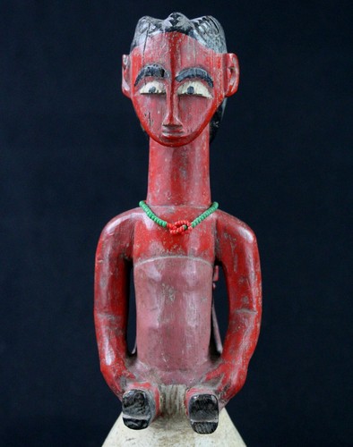 Art Africain - "Colon" Baoulé Baule Maternité - Pièce de Fécondité - 33,5 Cms - Photo 2 sur 11
