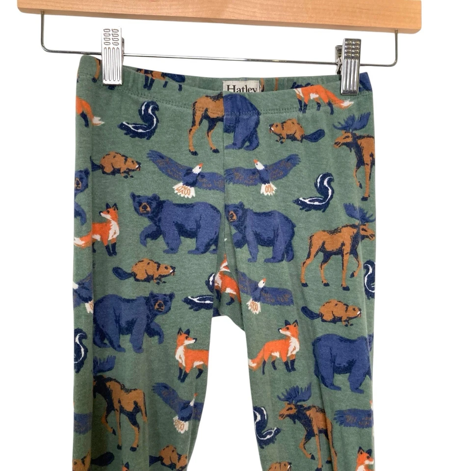 Hatley Pajama Pants Kids Size Medium Safari Animals Cotton Foto 4 de 4