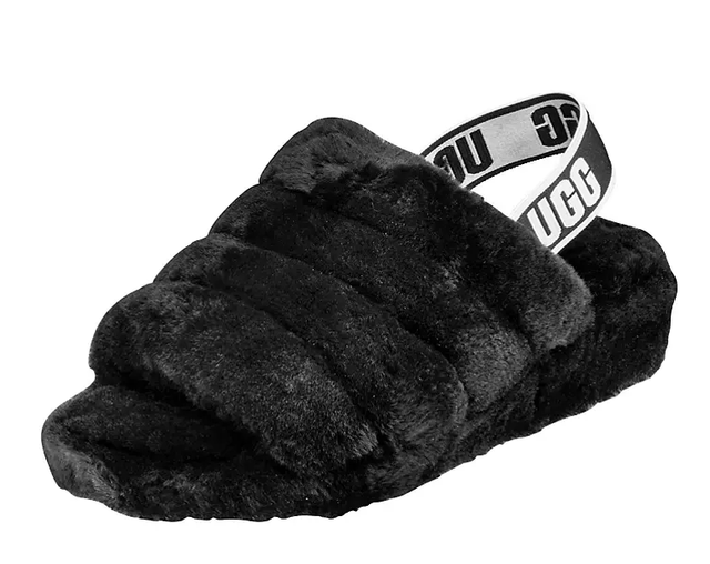 UGG Australia Fluff Yeah Slide Sandals for Women, Size US 8 - Black for sale  online | eBay