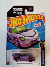 2024 Hot Wheels Monster High Ghoul Mobile 3/250 Lavender HW Screen Time 1/10