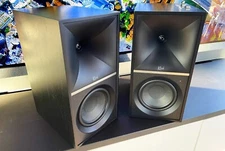 Klipsch The Nines powered stereo speakers with Bluetooth, phono input, HDMI-pair