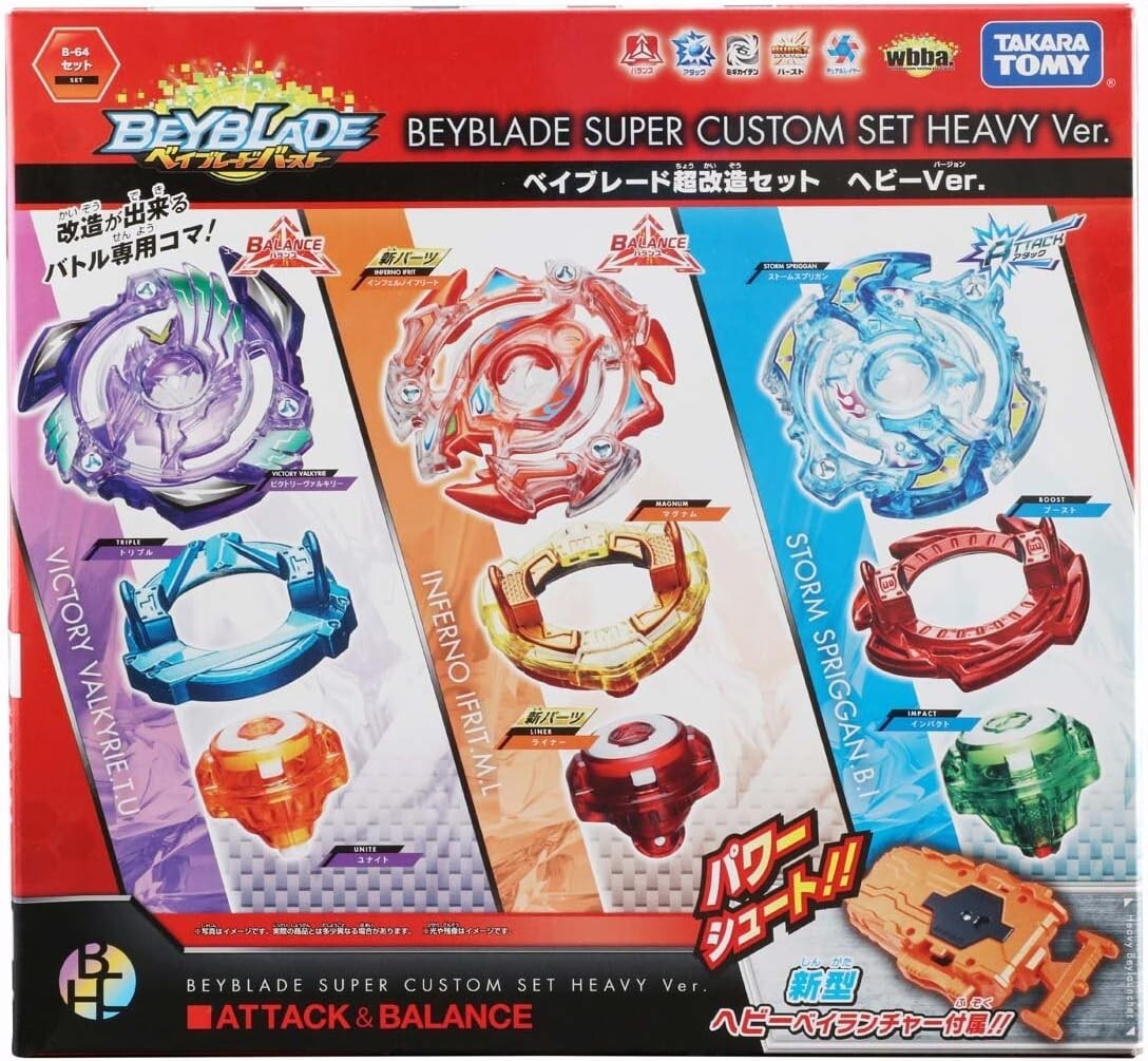 TAKARA TOMY Beyblade Burst B-64 Super Mods Set Heavy Ver. new free shipping