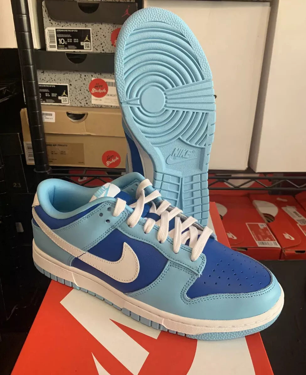 Nike Dunk Low Retro Qs Argon Blue Flash White Shoes DM0121-400 TD ...