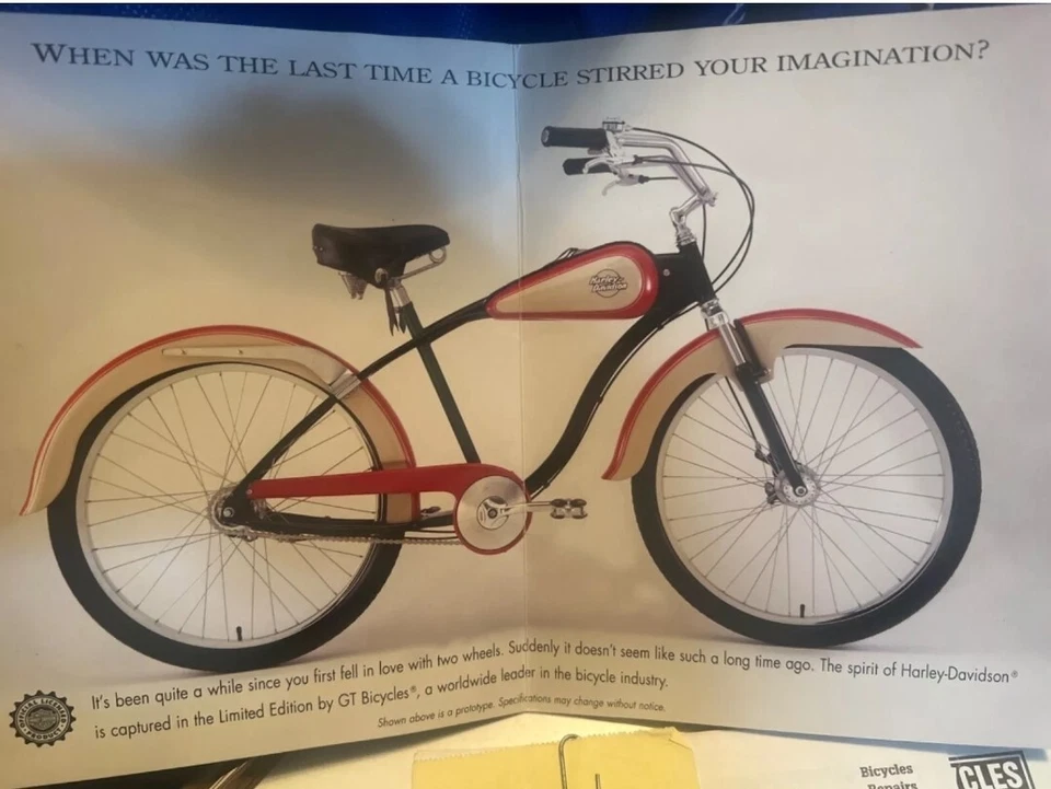 Harley Davidson Velo Glide GT Fahrrad RAR Tank, Schutzbleche und Kettenschutz Set NOS  - Bild 4 von 4