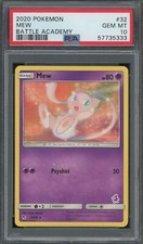 Pokemon Mew Battle Academy 2020 #32 PSA 10 Gem Mint Slab 32/68 Mewtwo Stamped
